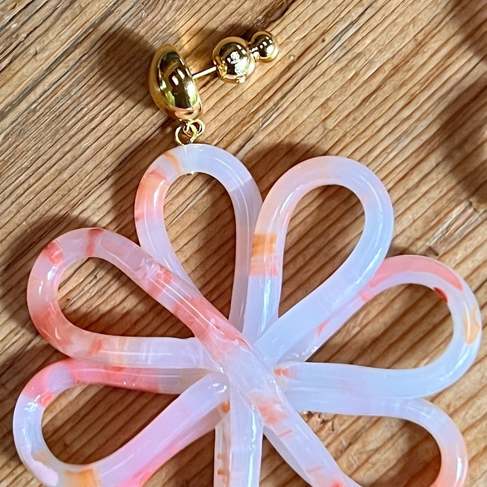 🌺🎉HP🎉🌺 NWT Cult Gaia Blossom Earrings Azalea - Picture 8 of 16